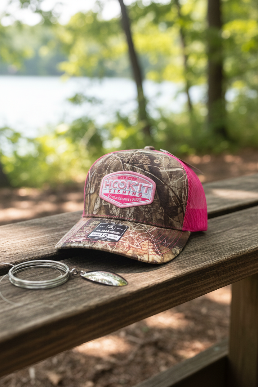 Ladies Love Fishing Too - Standard Camo Patch Hat