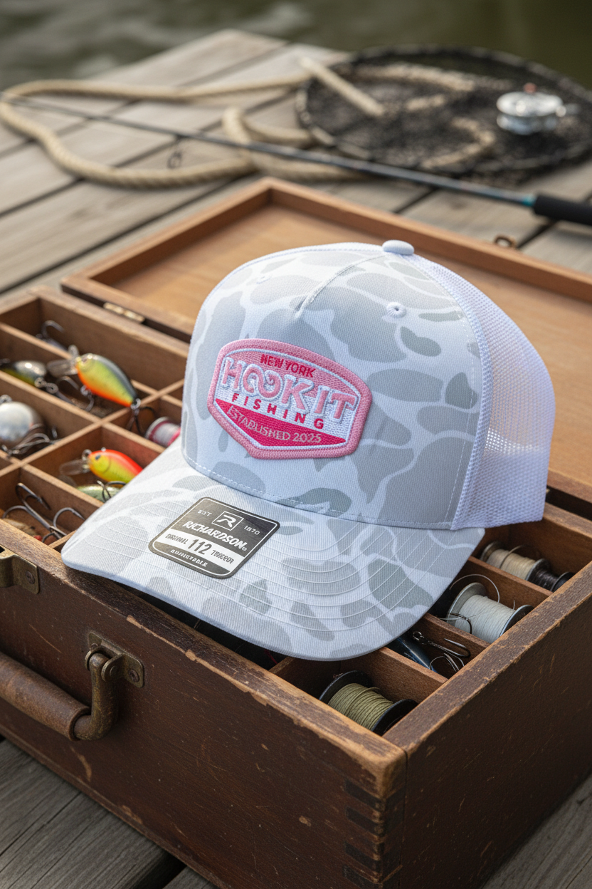 Ladies Love Fishing Too - Baby Blue Patch Hat