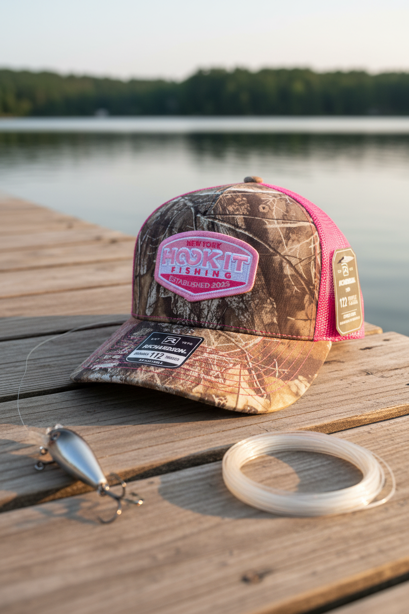 Ladies Love Fishing Too - Baby Blue Patch Hat