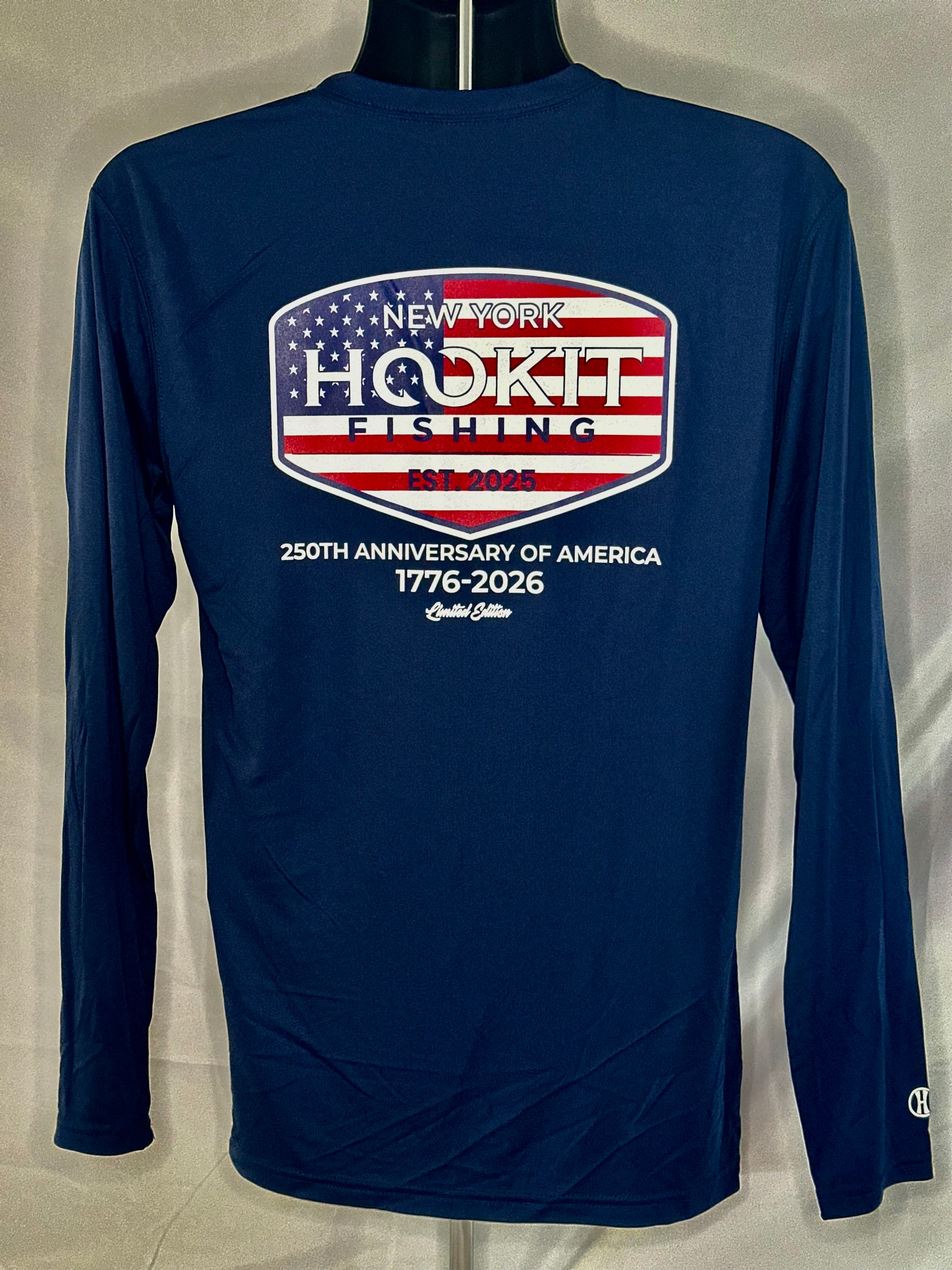 Hook It Fishing 250th Anniversary Holloway Long Sleeve Performance Shirt