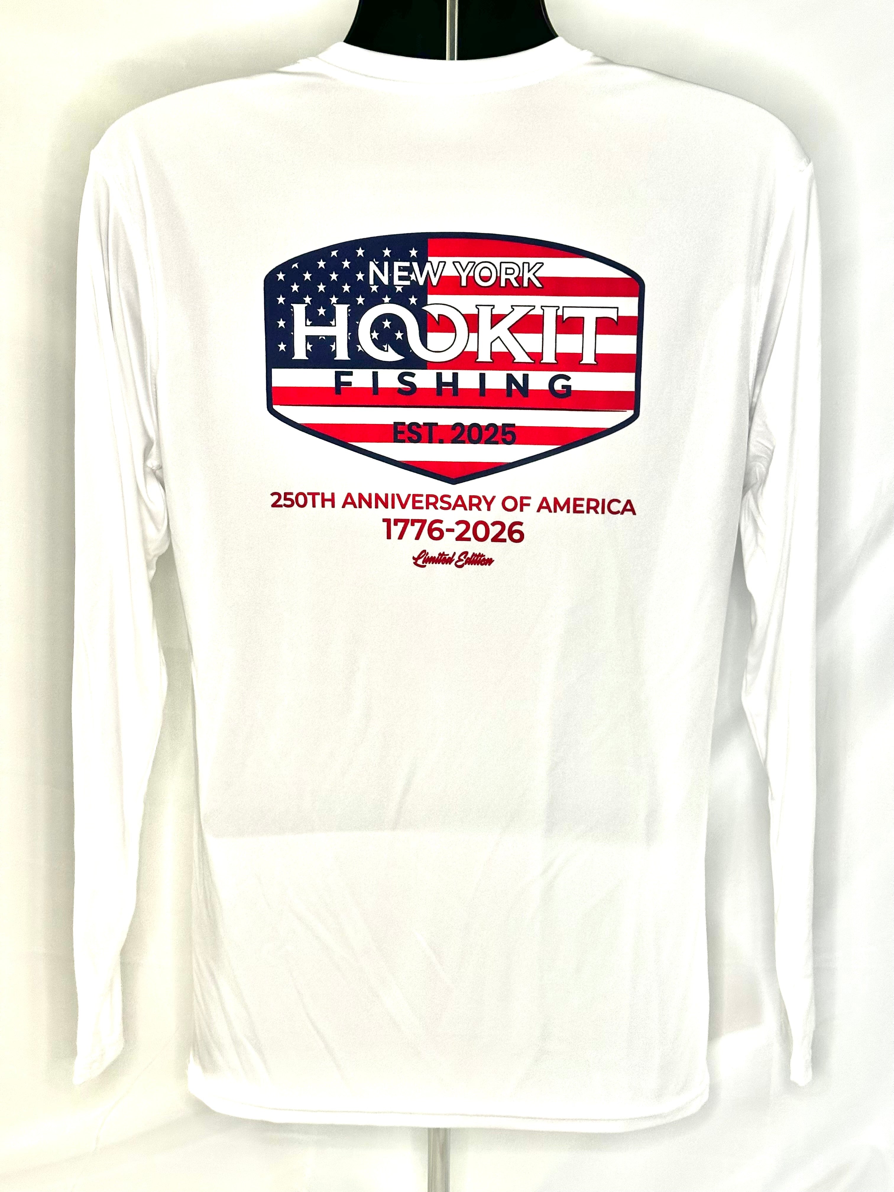 Hook It Fishing 250th Anniversary Holloway Long Sleeve Performance Shirt